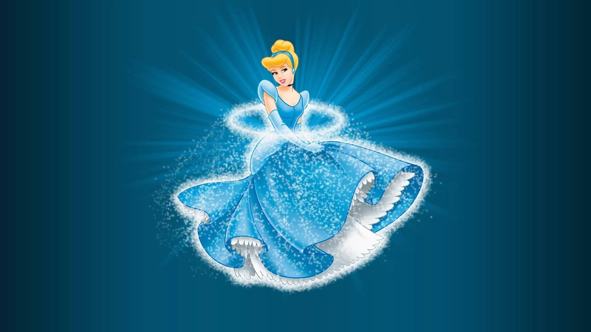 Sparkling Cinderella Illustration Background