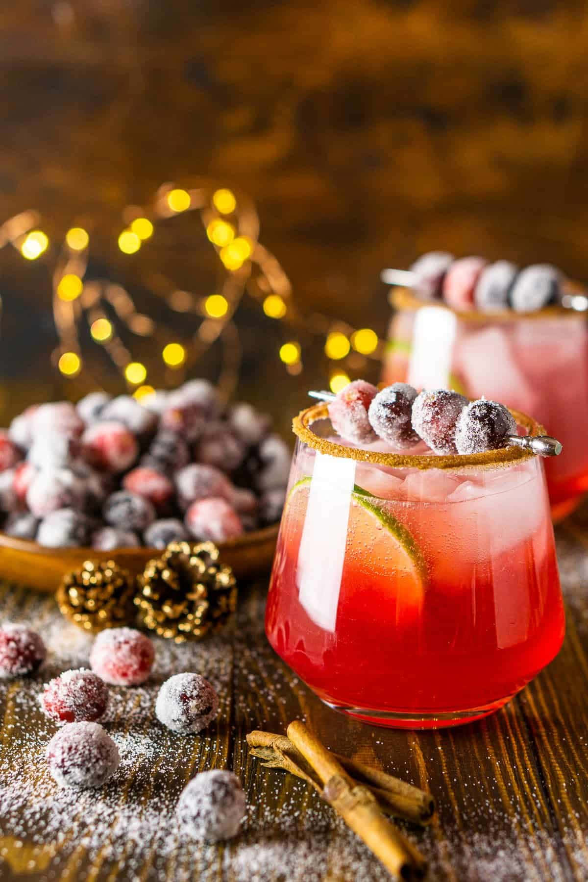 Sparkling Cranberry-ginger Margarita Cocktail