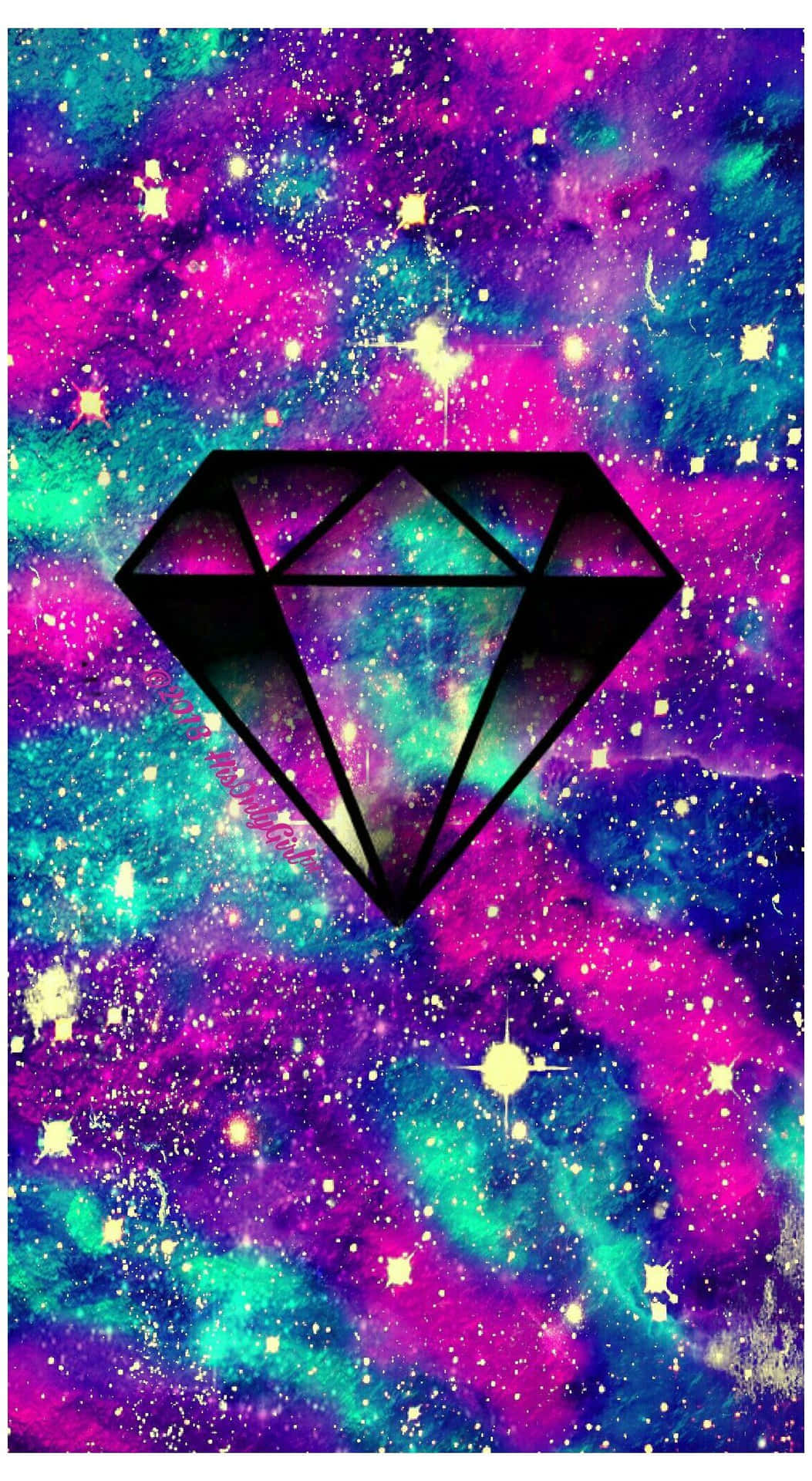 Sparkling Galaxy Diamond, The Epitome Of Elegance. Background
