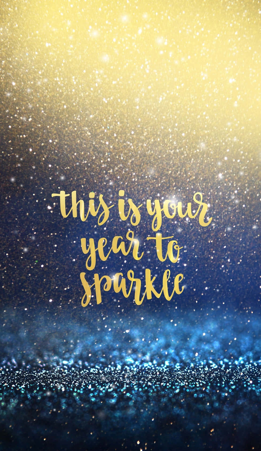 Sparkling Gold Glitter Dust Holiday Iphone Background