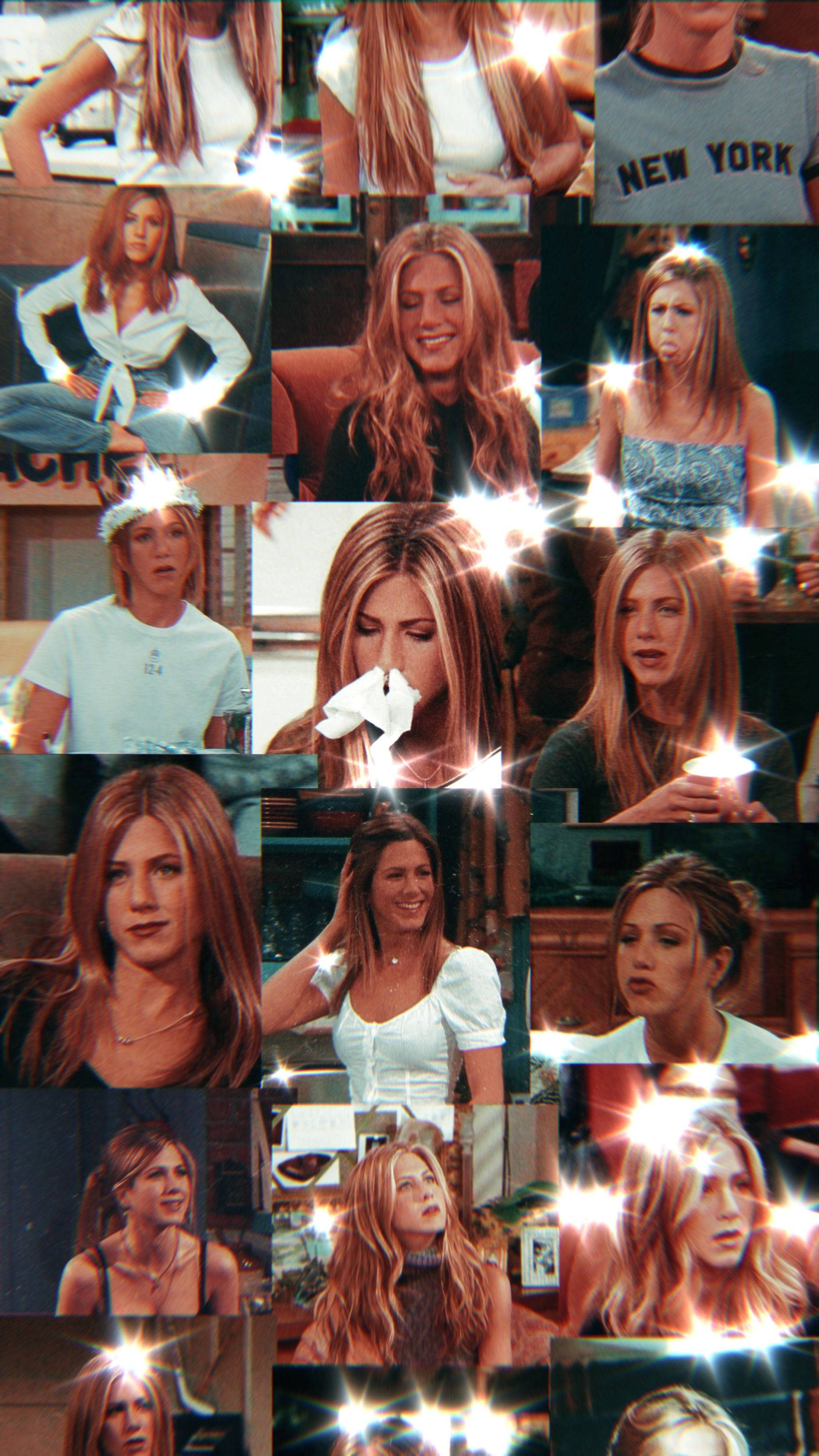 Sparkling Jennifer Aniston Friends Phone Background