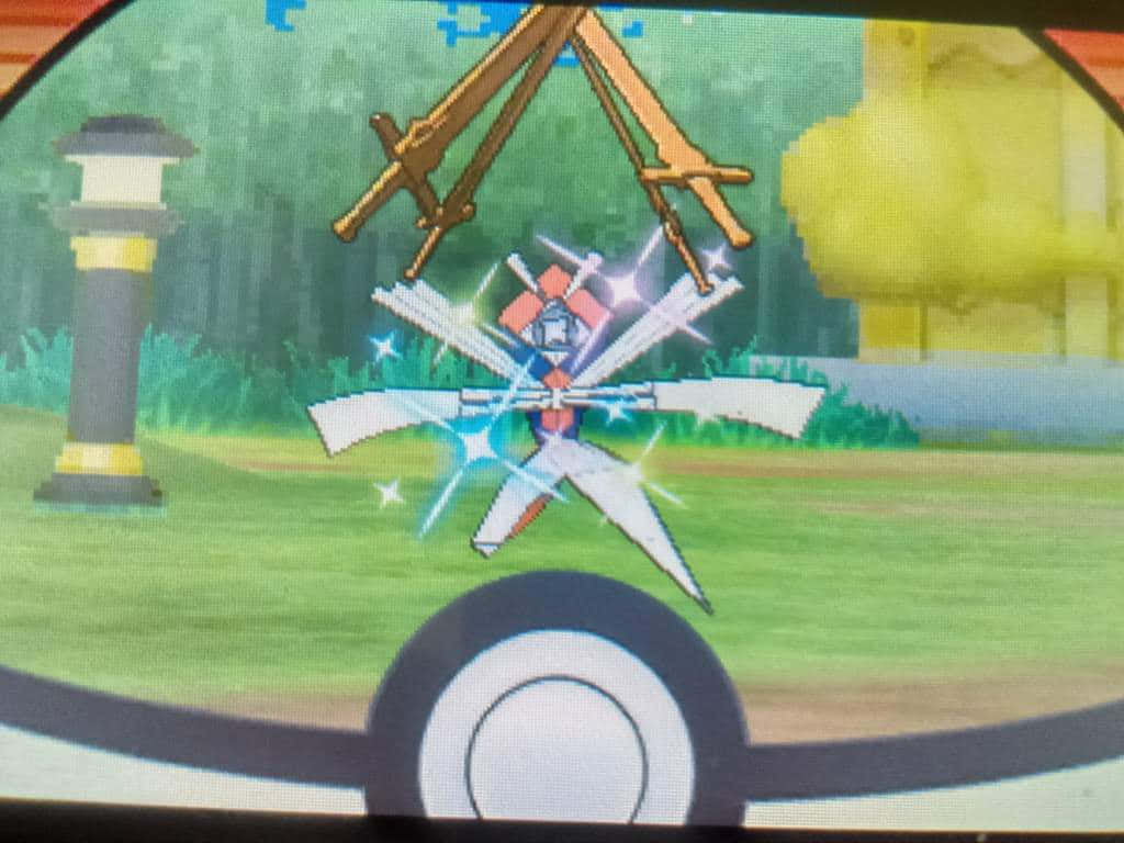 Sparkling Kartana In Pokemon Ball Background