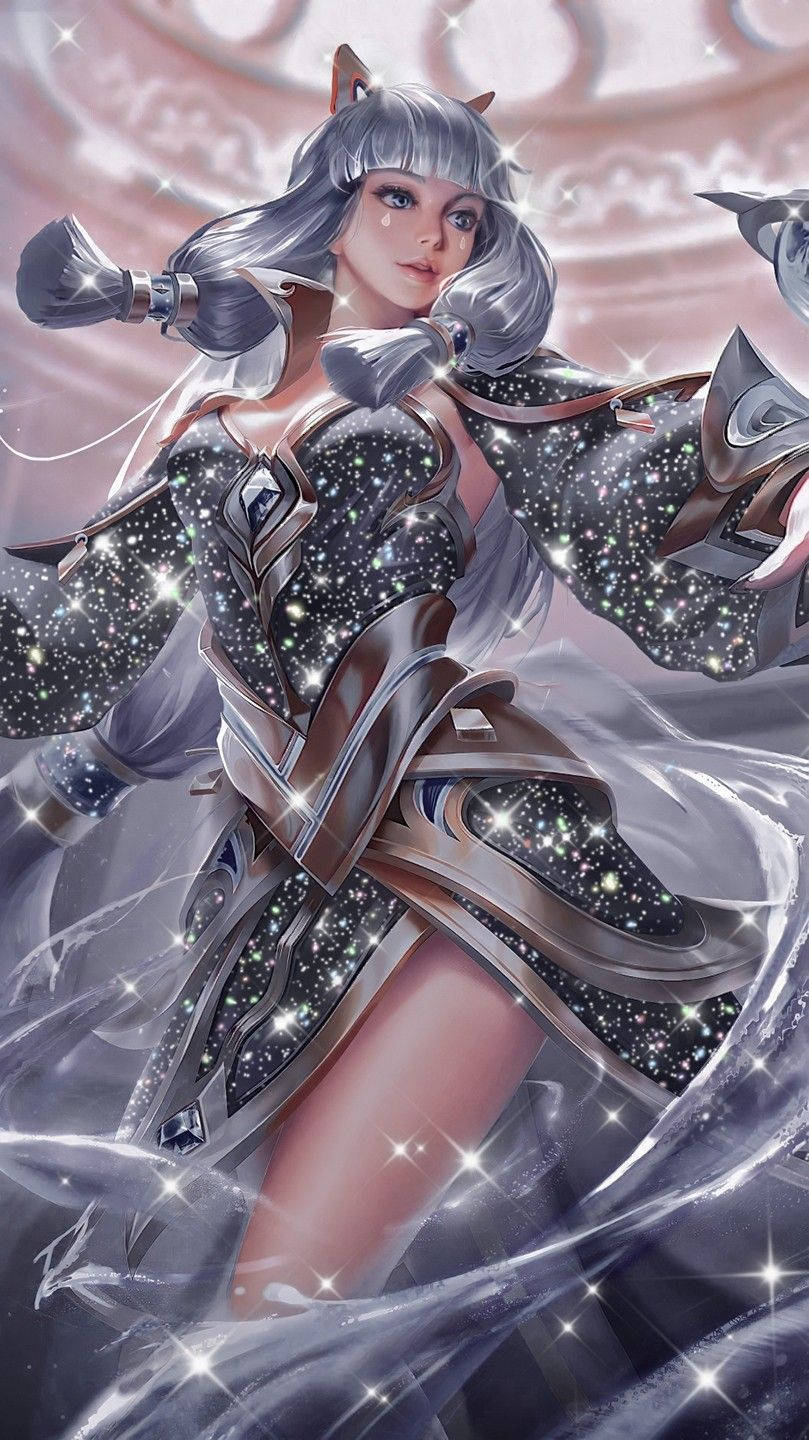 Sparkling Mobile Legends Guinevere Amethyst Dance Background