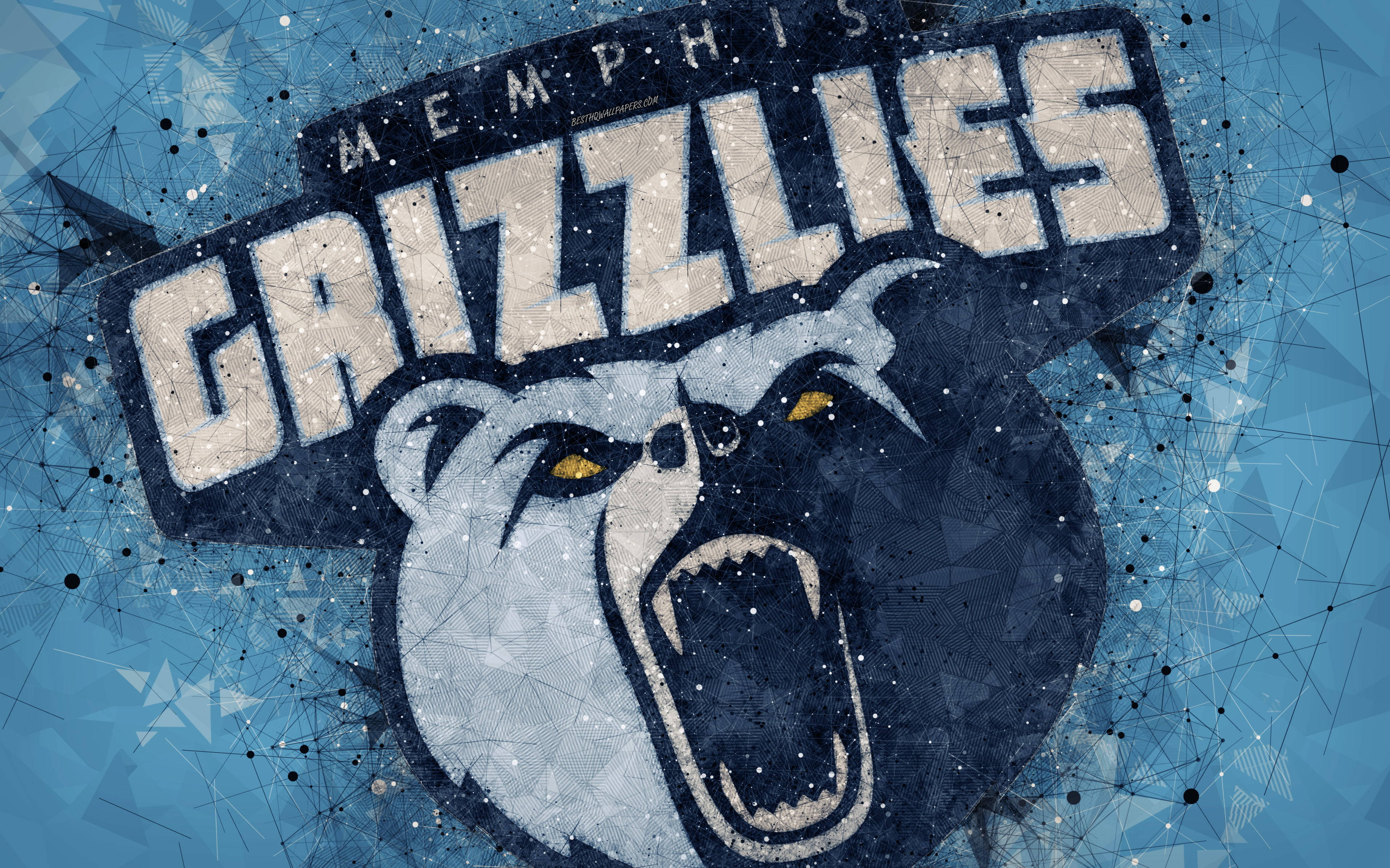 Sparkling Nba Memphis Grizzlies Logo Background