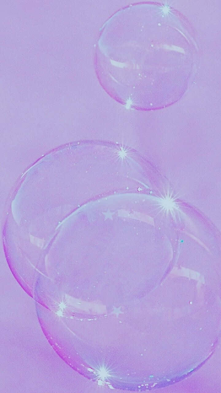 Sparkling Pink Bubbles Aesthetic.jpg Background