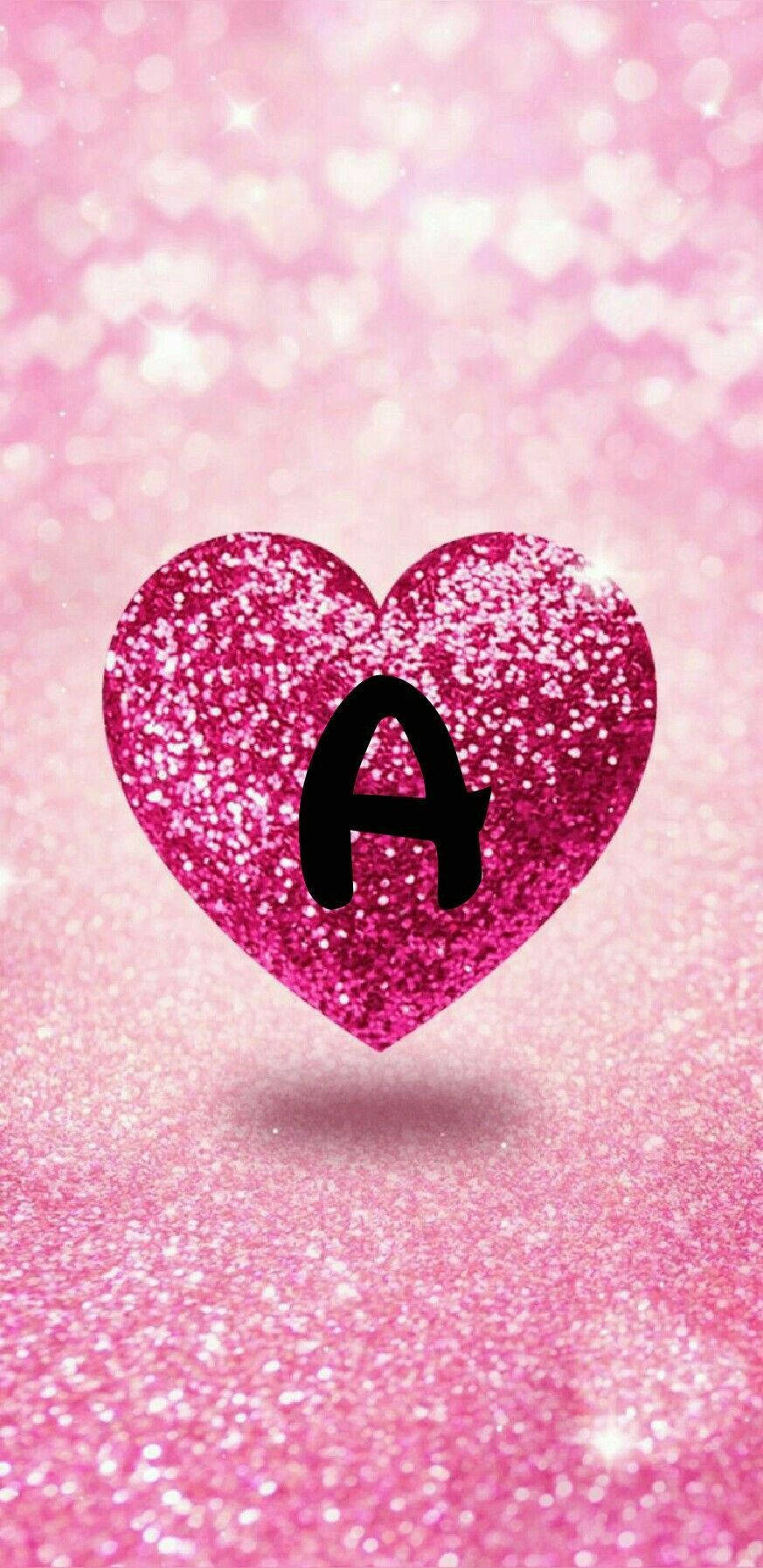 Sparkling Pink Capital Alphabet Letter A