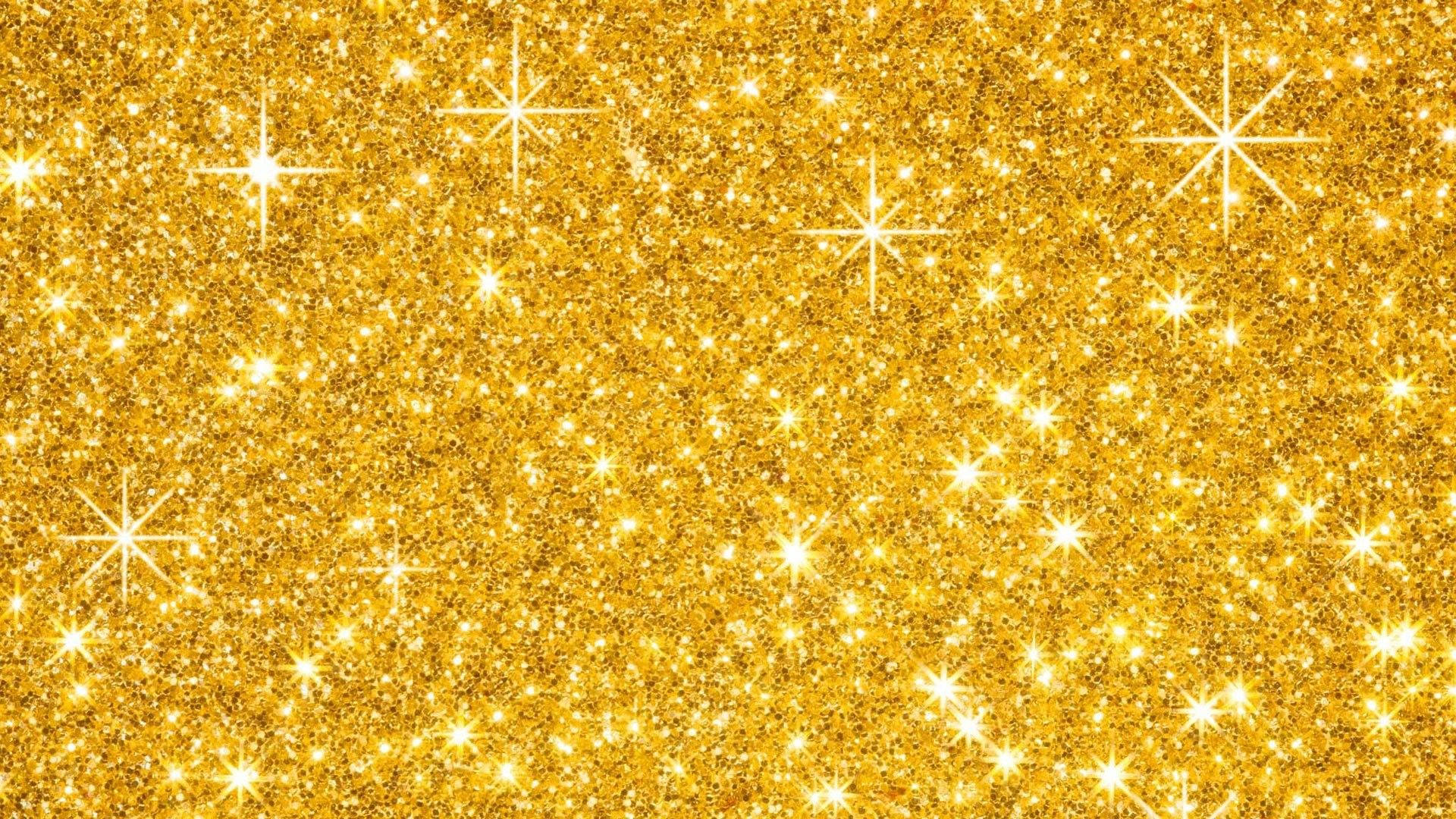 Sparkling Plain Gold Wallpaper