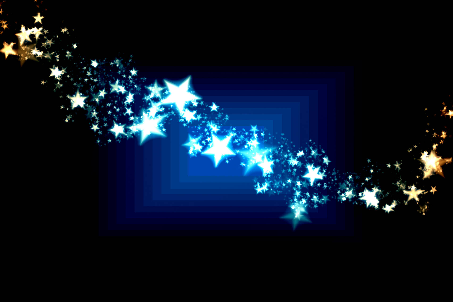 Sparkling Stars Abstract Art Background