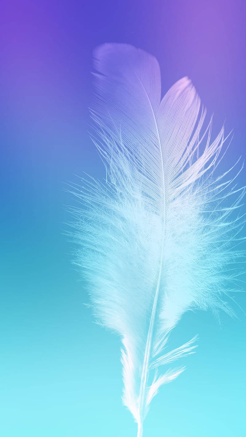 Sparkling White Feather For Samsung Galaxy Note 7