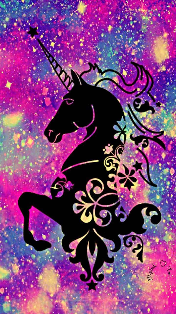 Sparkly And Majestic - A Magical Purple Unicorn Background
