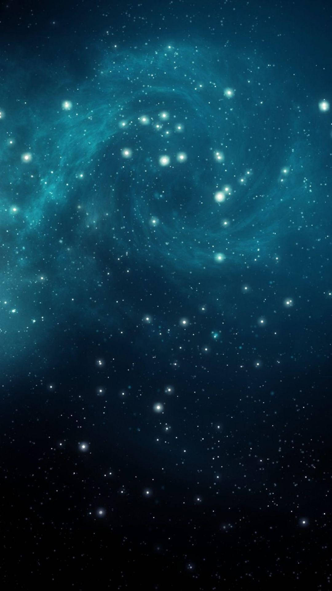 Sparkly Blue Galaxy Background