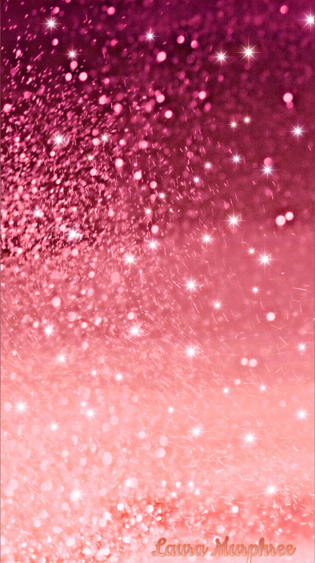 Sparkly Dots On A Magenta Ground