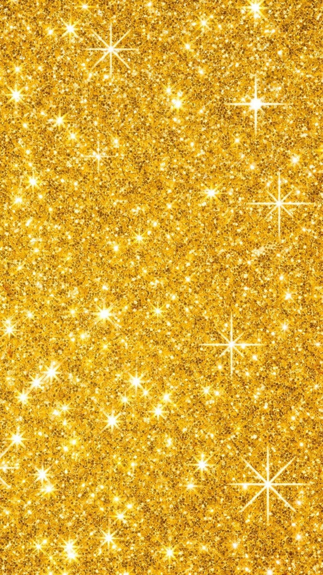 Sparkly Gold Glitter Iphone