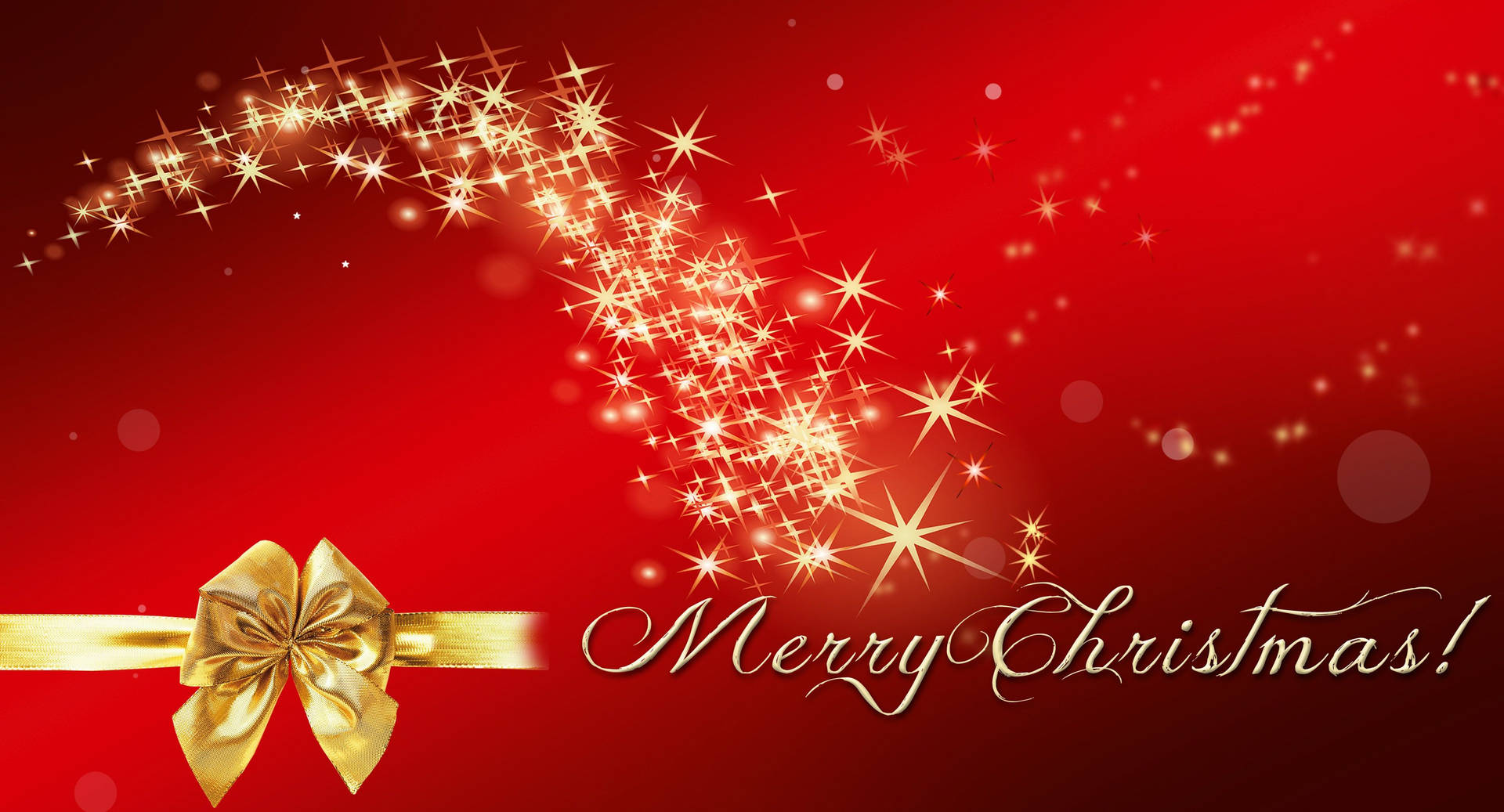 Sparkly Gold Red Christmas Background Background