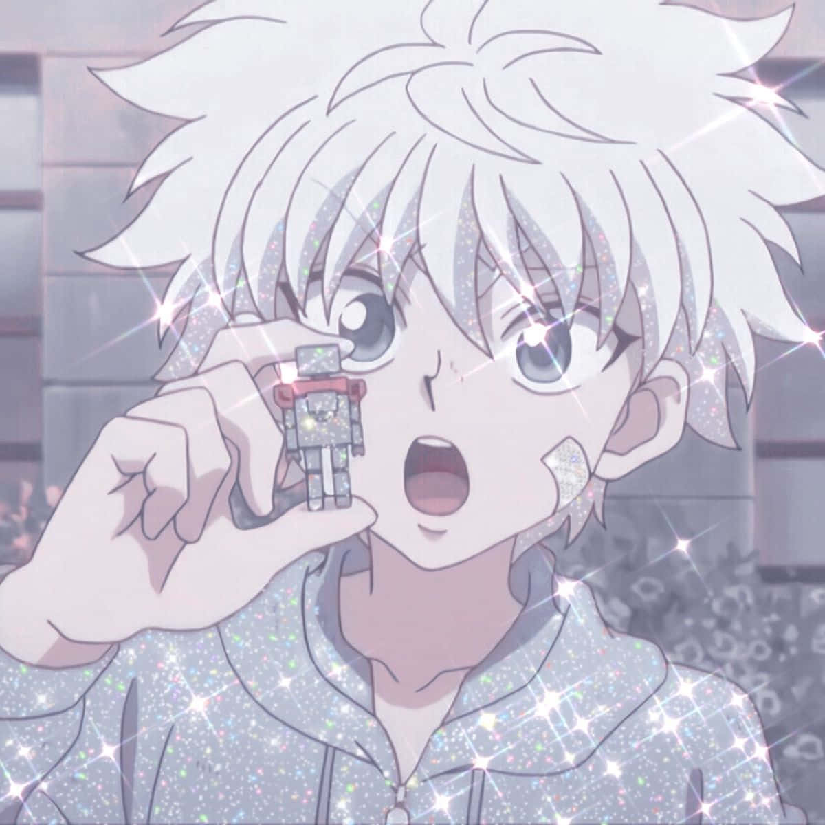 Sparkly Killua Hxh Pfp Background