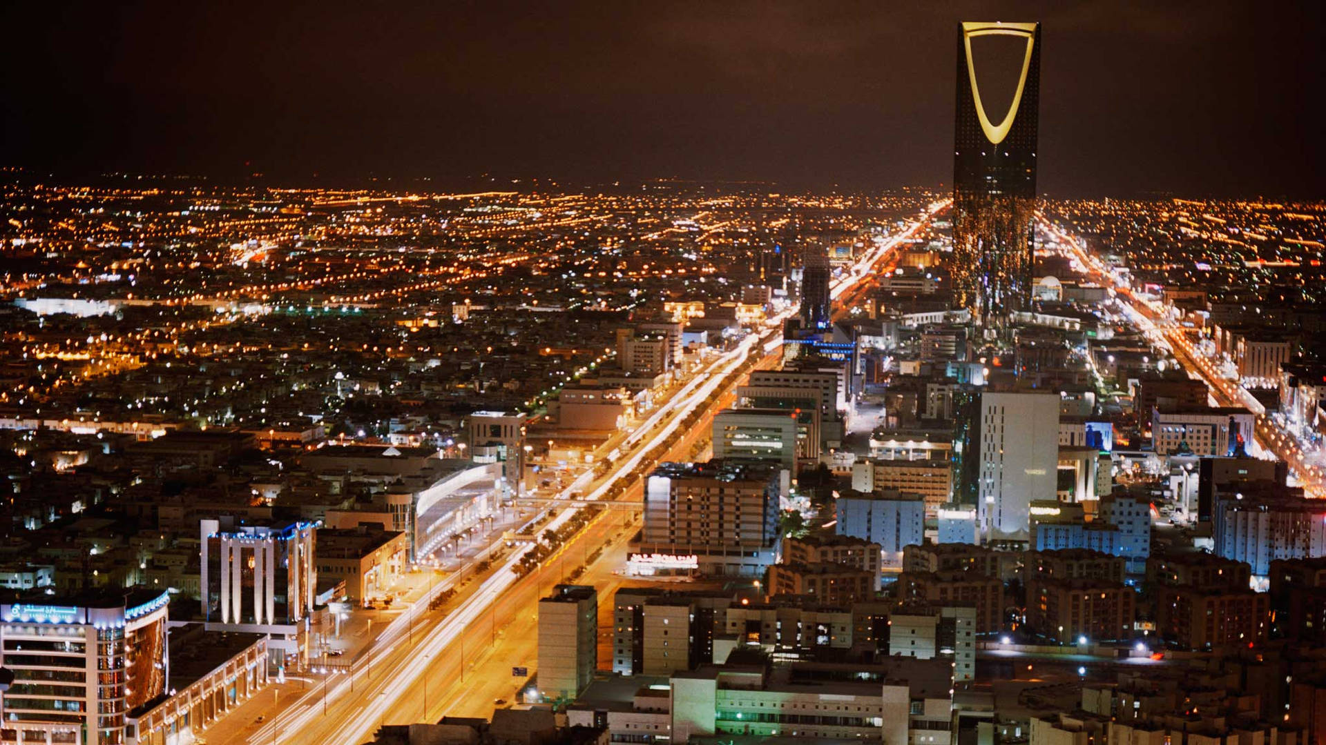 Sparkly Night In Riyadh Background