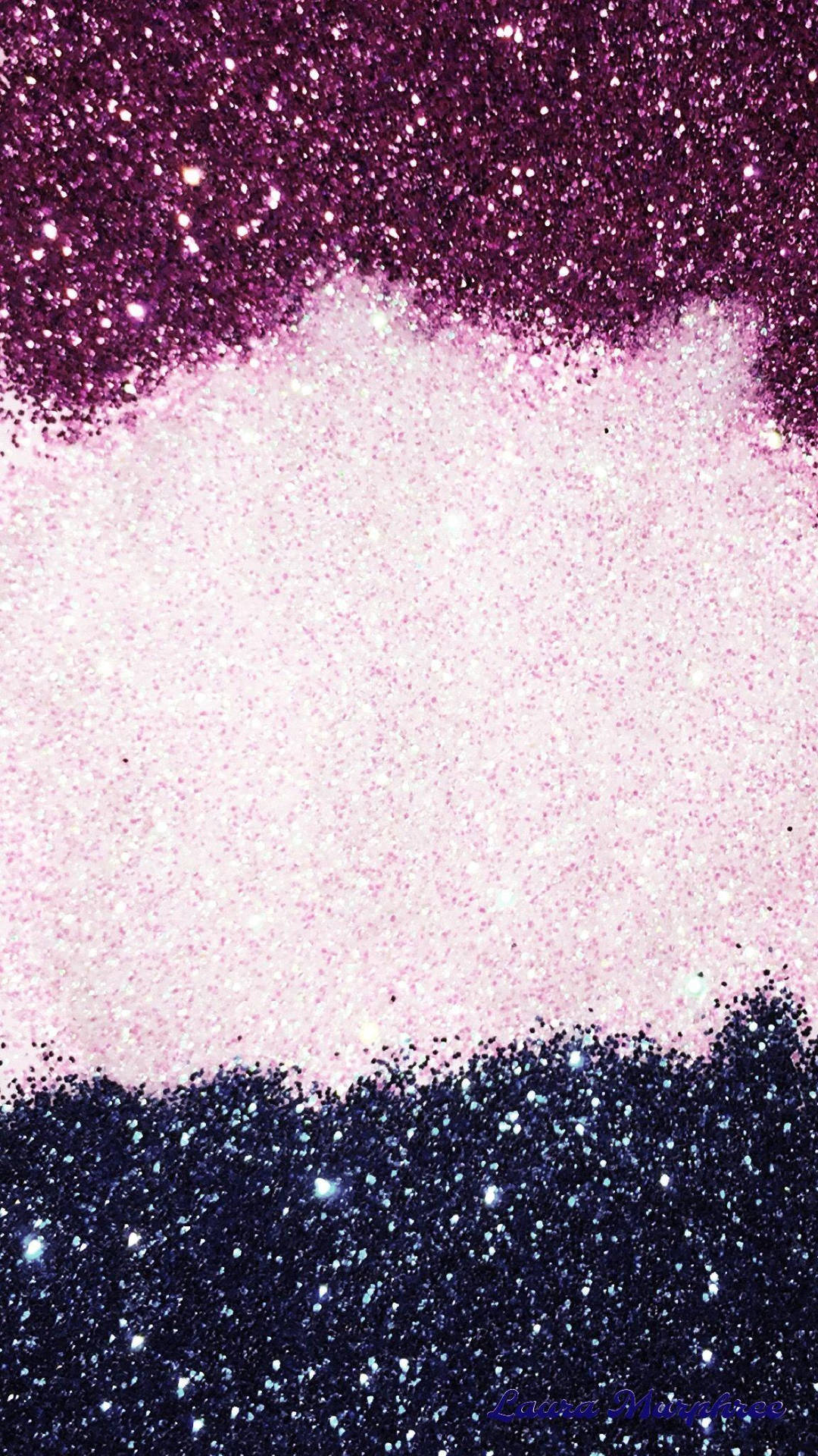 Sparkly Pink And Blue Glitter Background