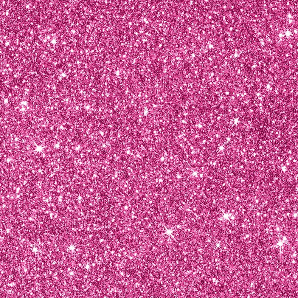 Sparkly Pink Glitter Background With White Stars