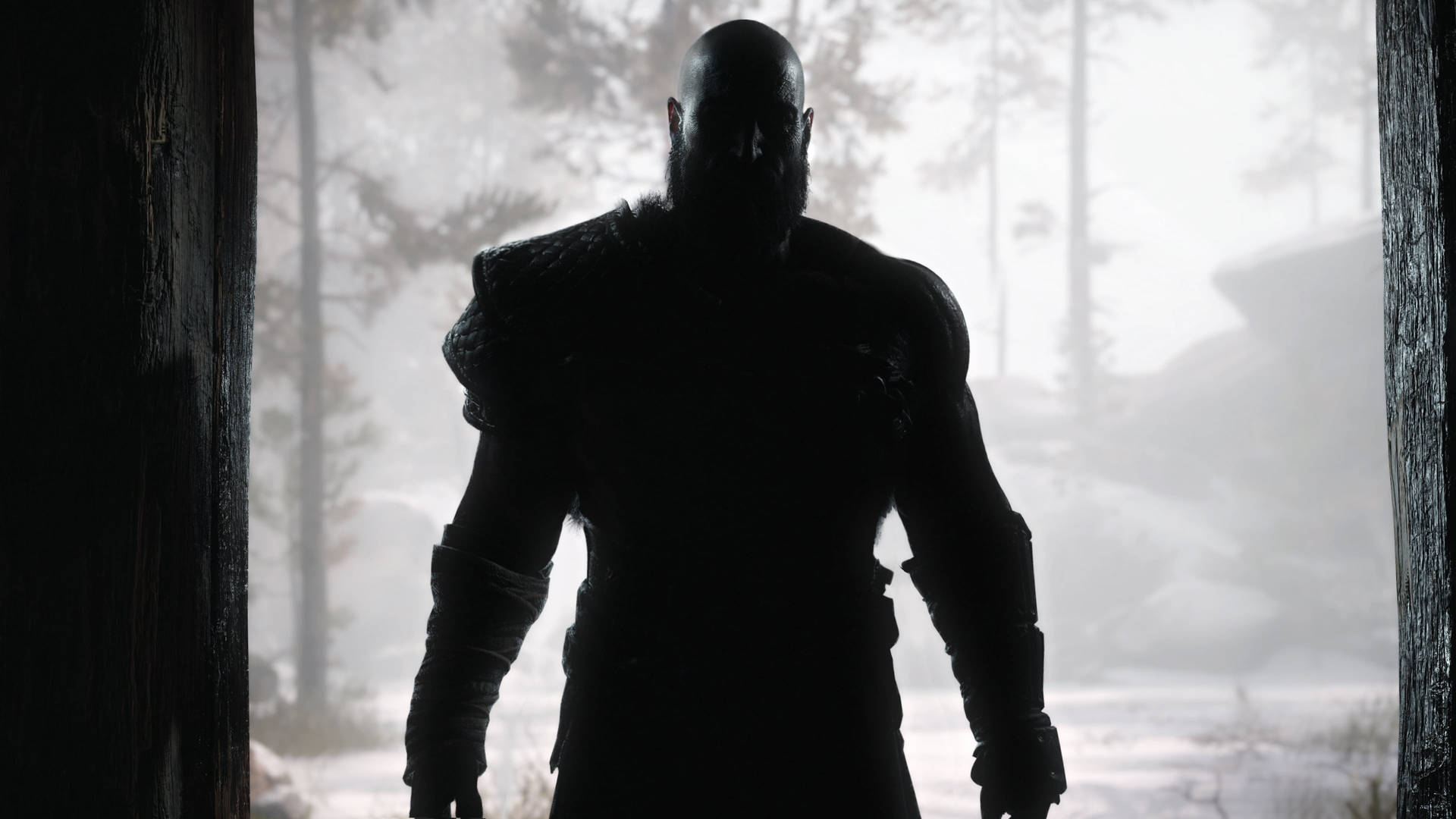 Spartan Kratos Silhouette Background
