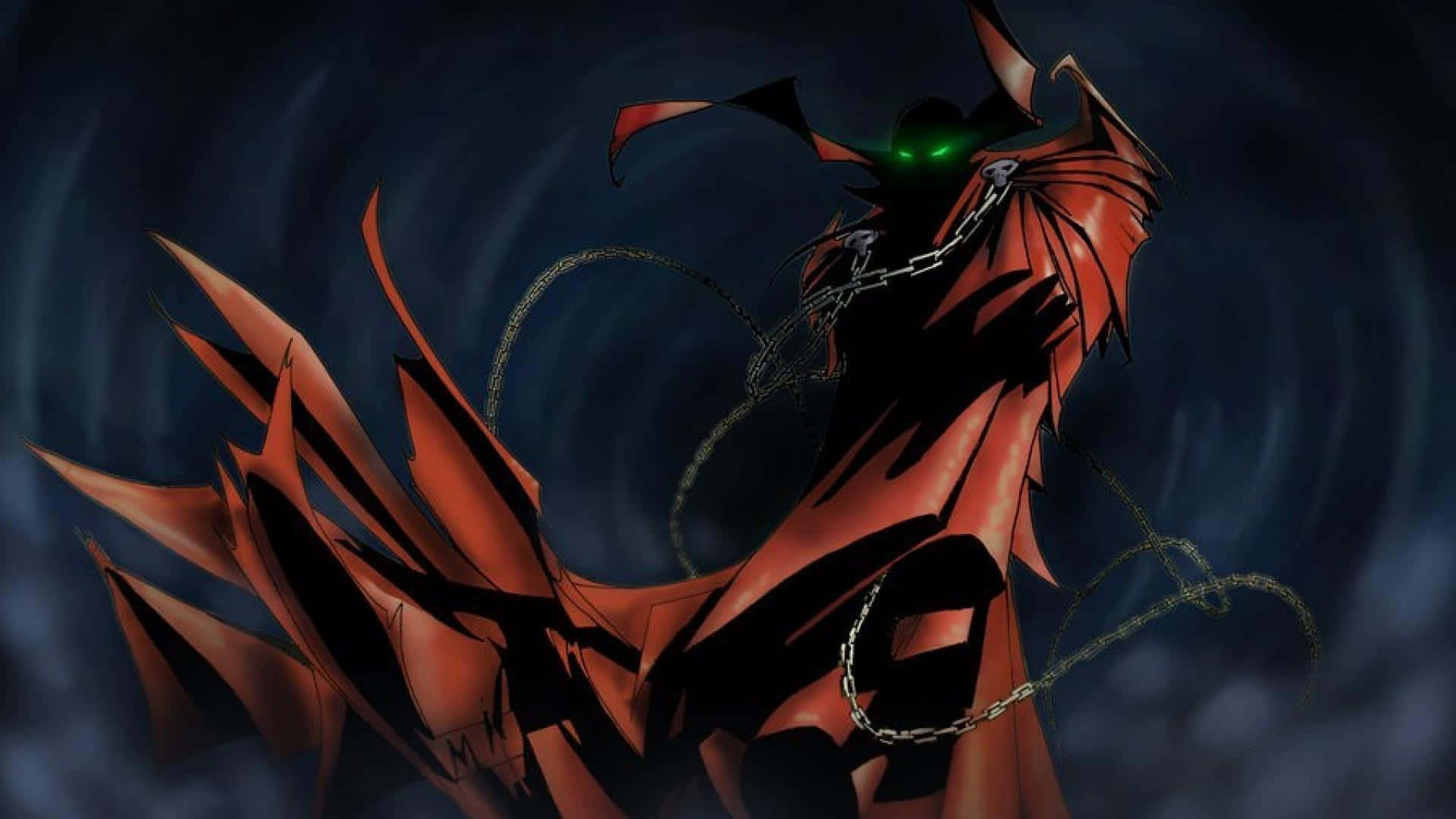 Spawn Red High-collared Cape Hd