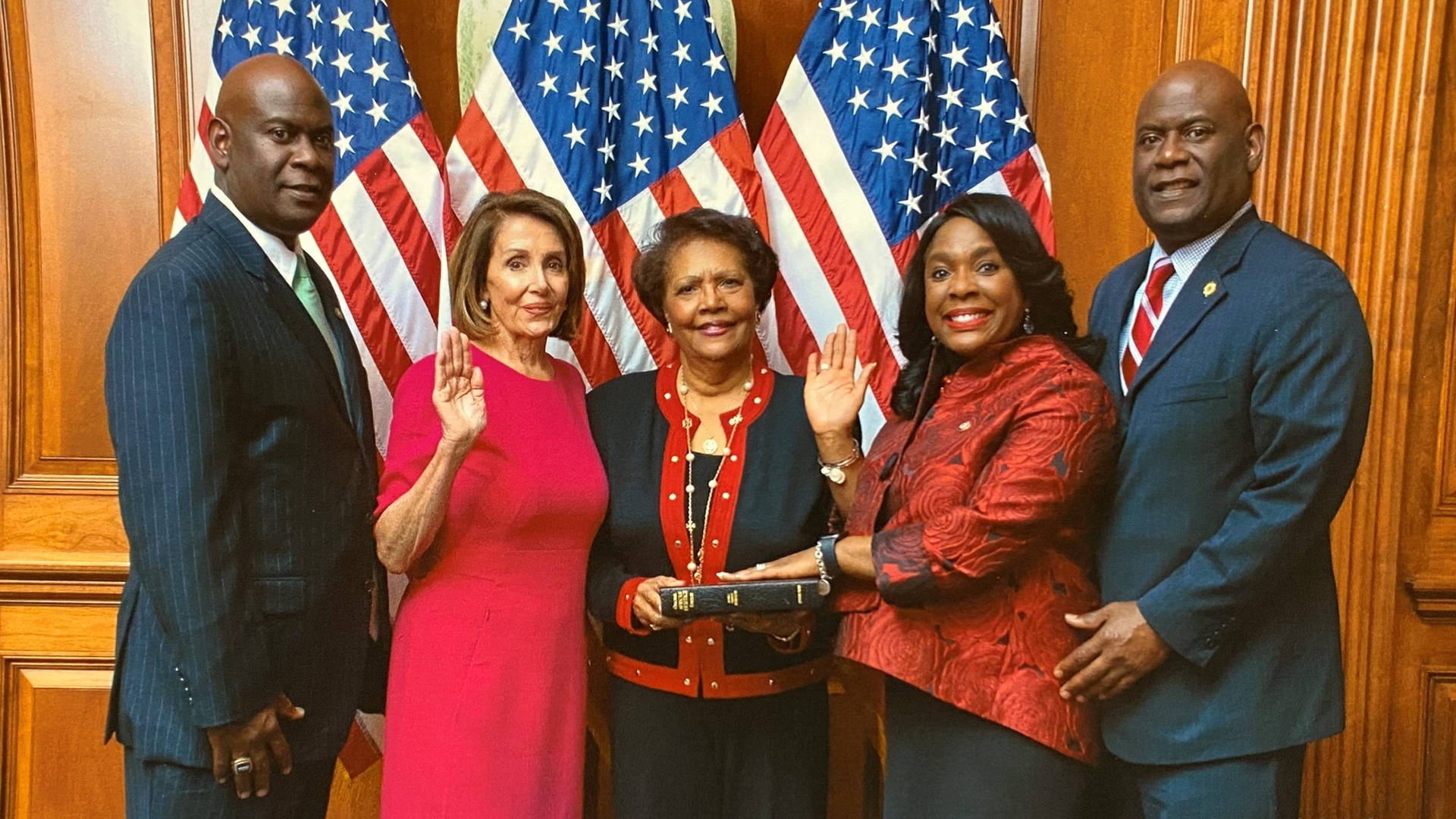 Speaker Nancy Pelosi At Her Oath Taking Ceremony