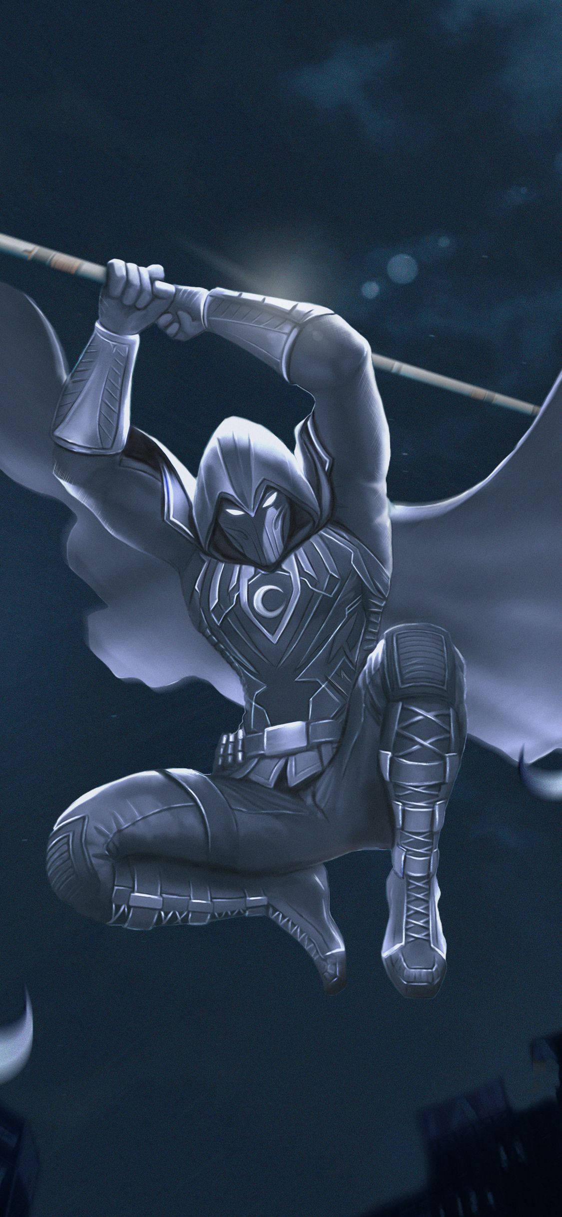 Spear Wielder Marvel Moon Knight Phone Background