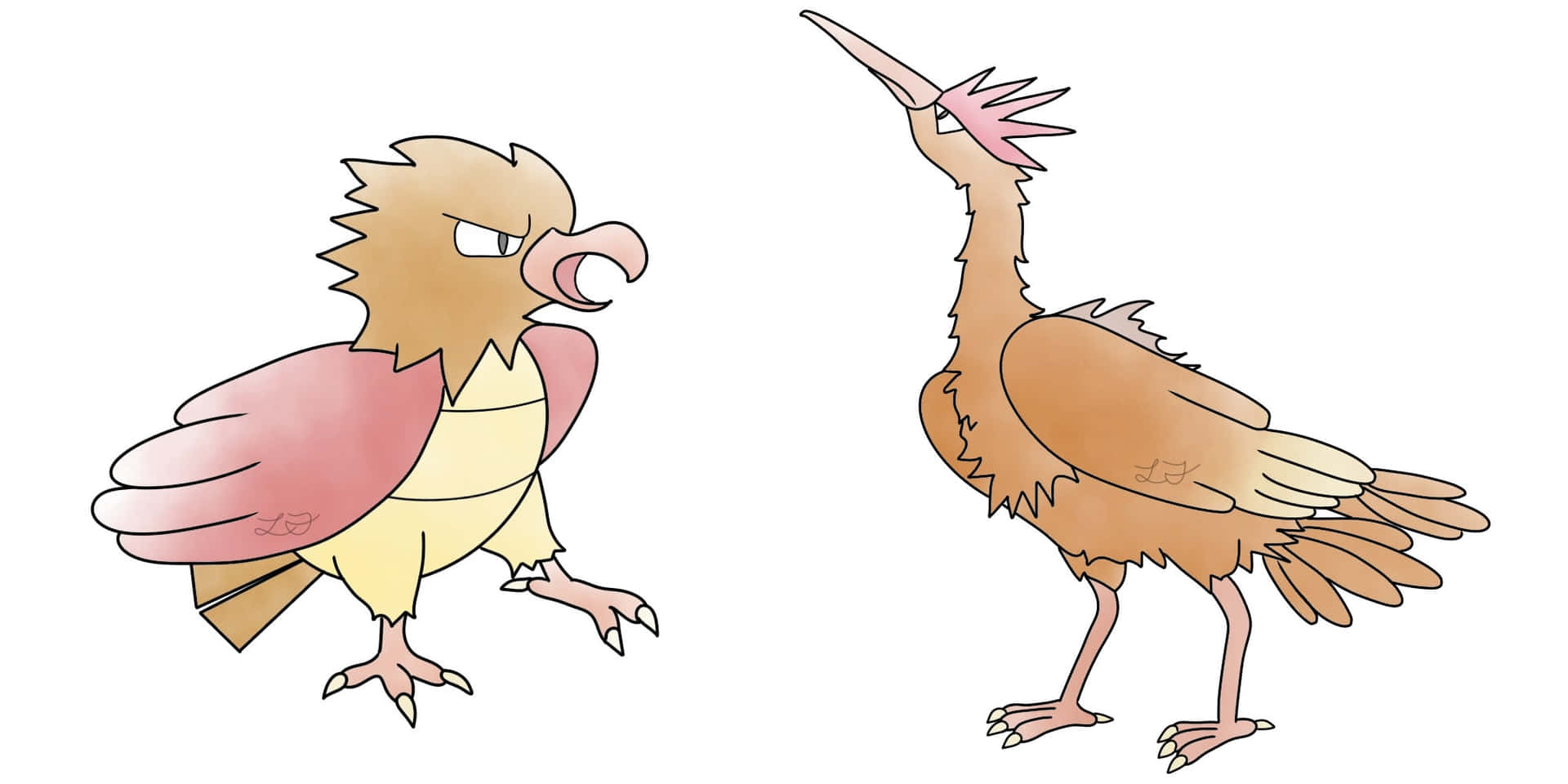 Spearow And Fearow Pokemon Fanart Background