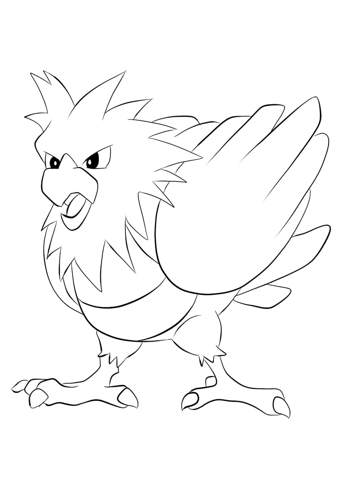 Spearow Black And White Fanart Background