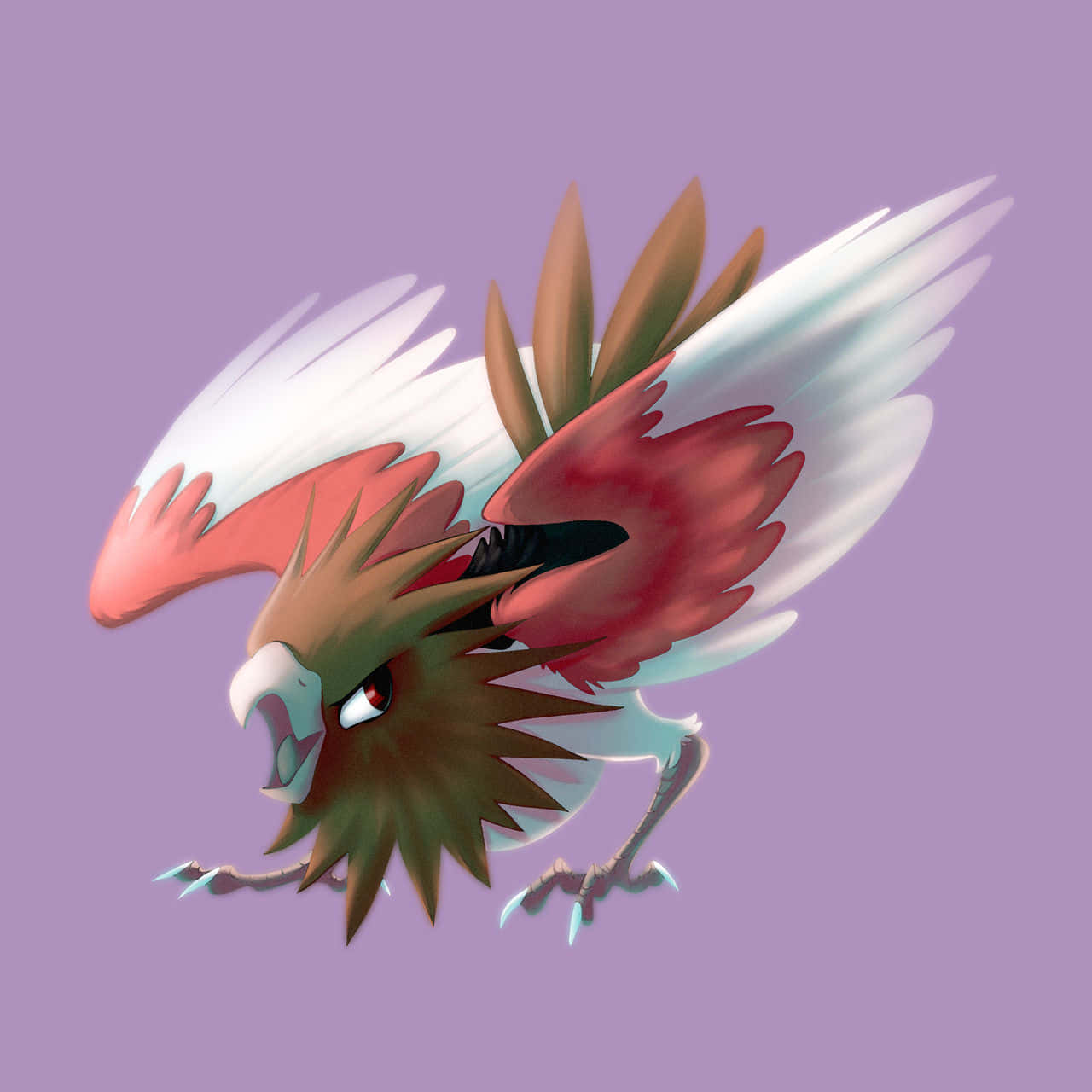 Spearow Fanart With Lavender Background
