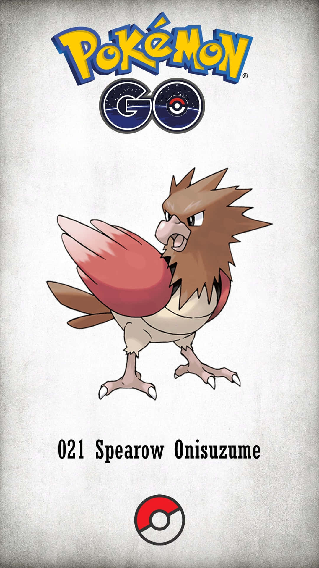Spearow Pokemon Go Logo Phone Background