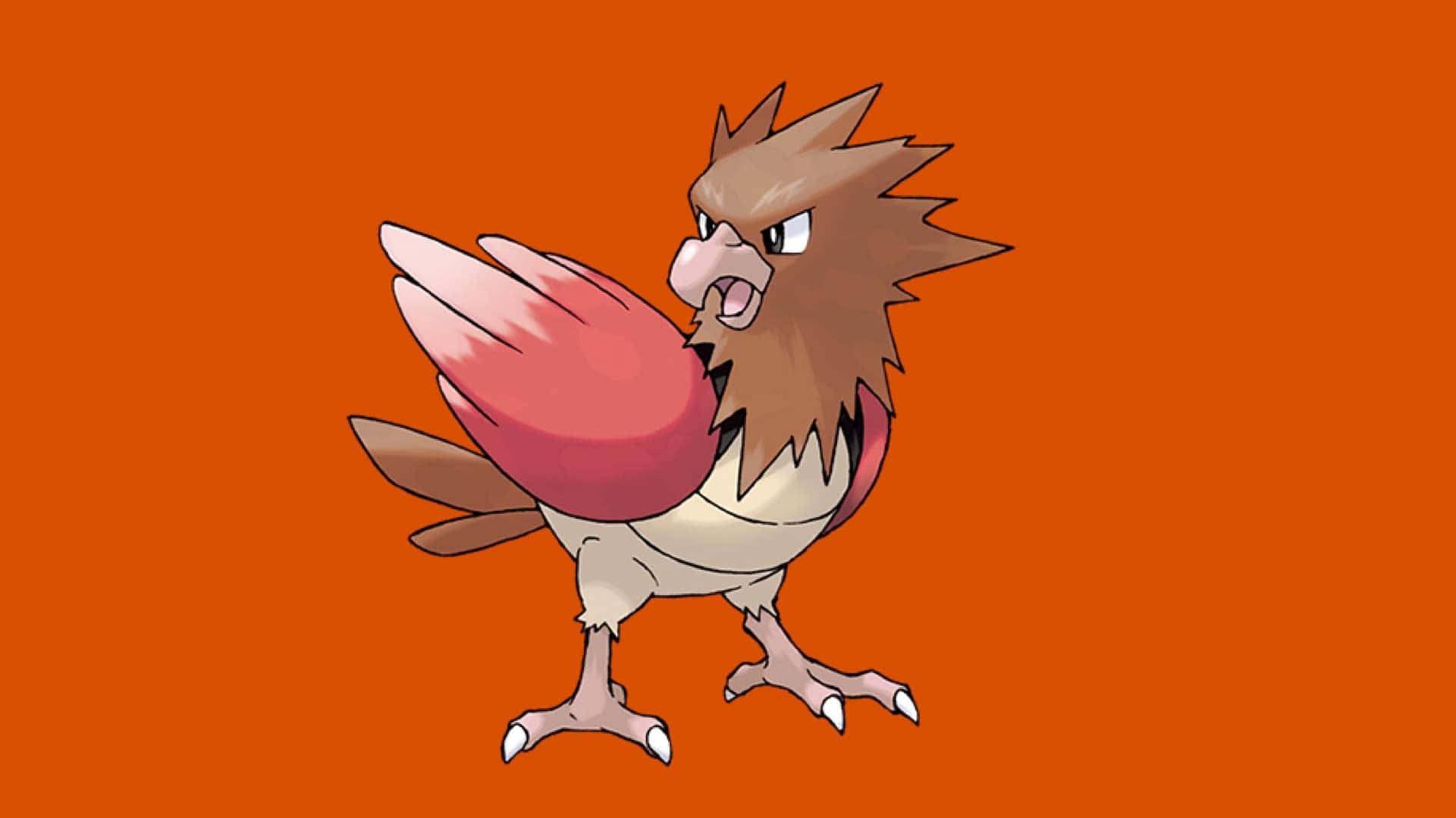 Spearow Pokemon With Orange Background