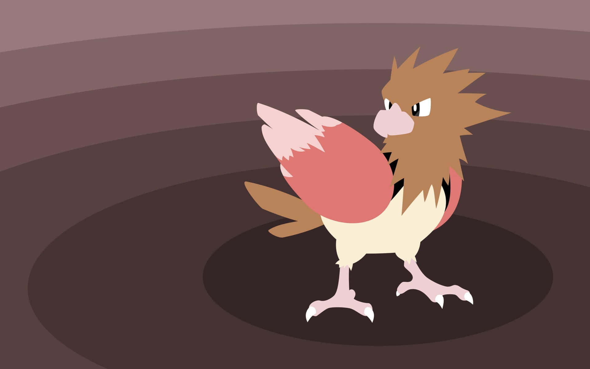 Spearow Vector Art With Brown Background Background