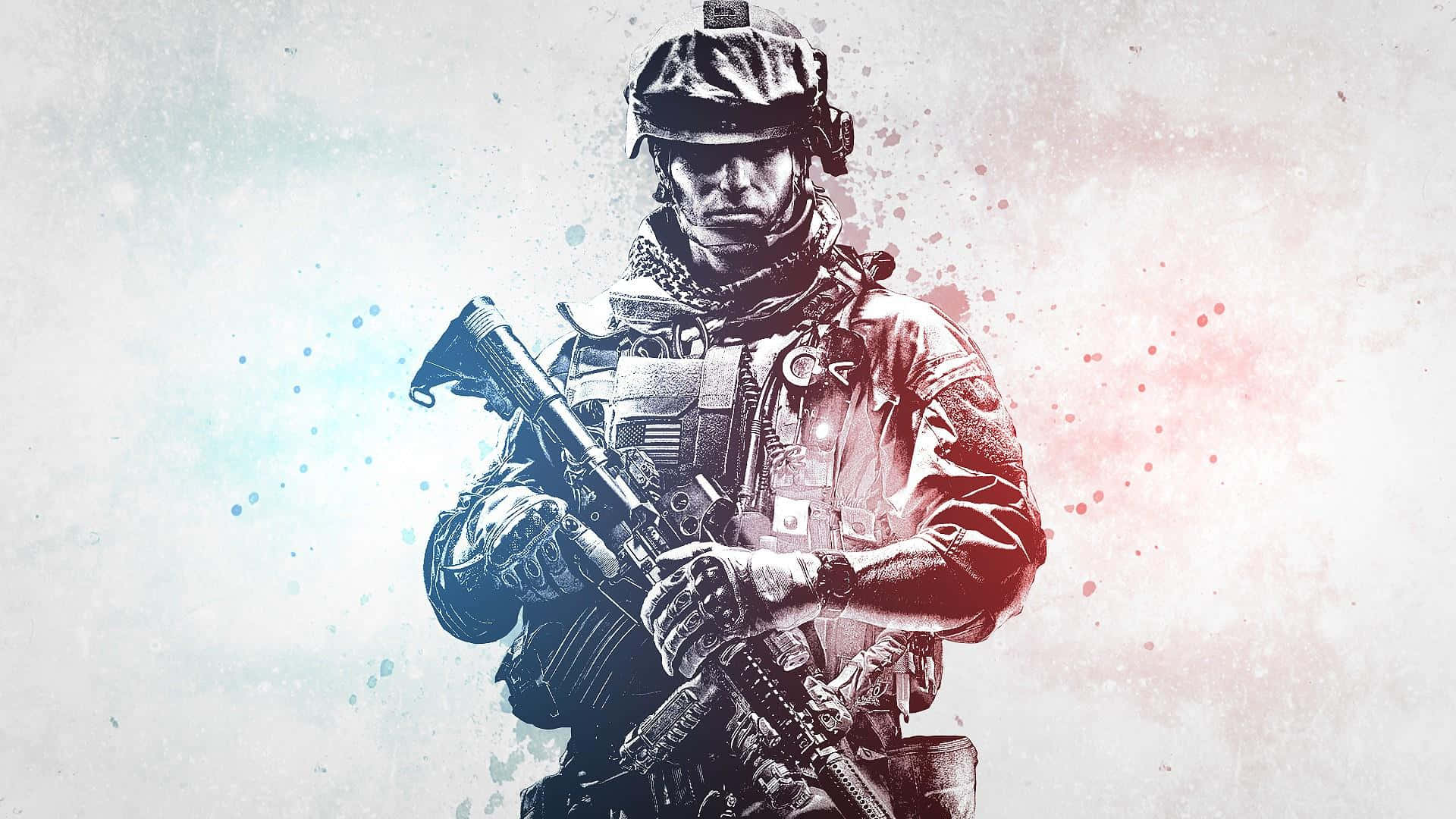 Special Forces Man Artwork Background