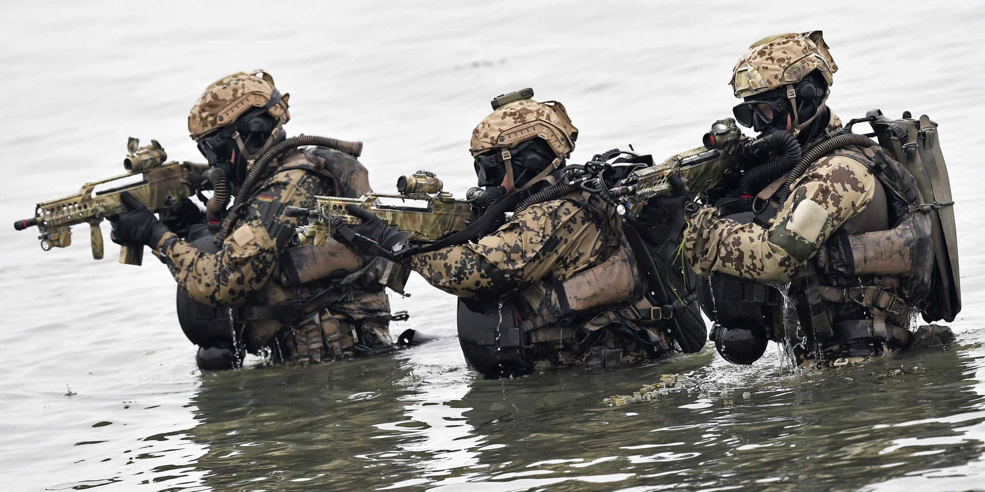 Special Forces Prepared For The Mission Background