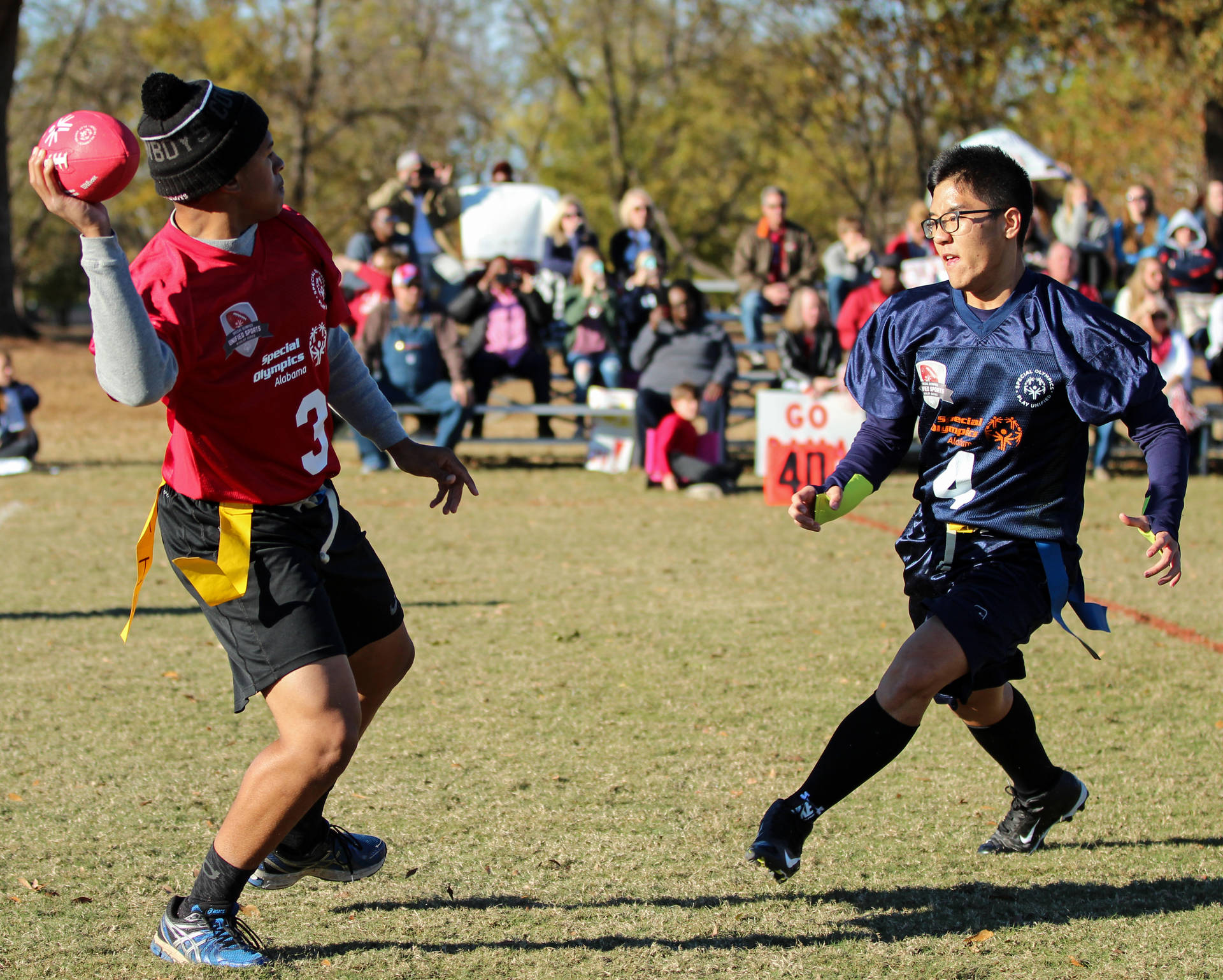 Special Olympics Flag Football Game At University Of Alabama Background