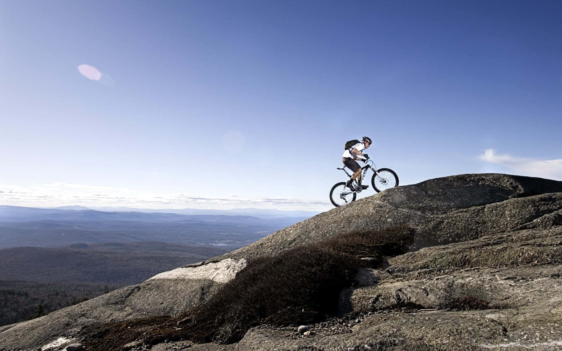 Specialized Mountain Bike Climbing Up Background