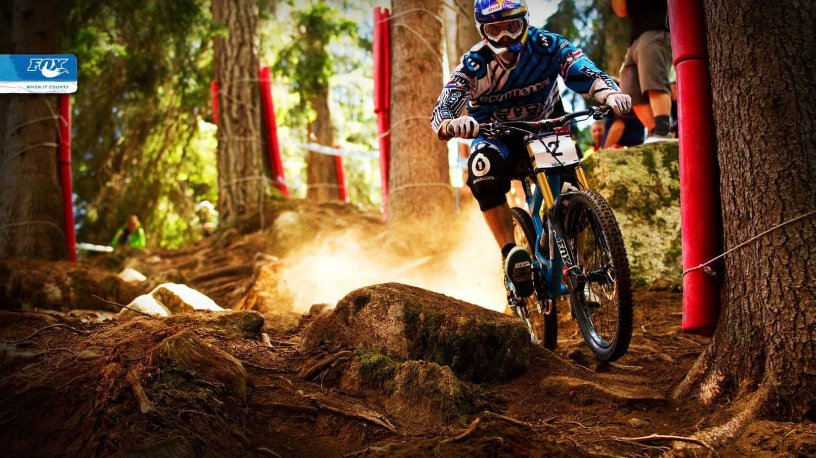 Specialized Mountain Bike In Road Bicycle Racing Background
