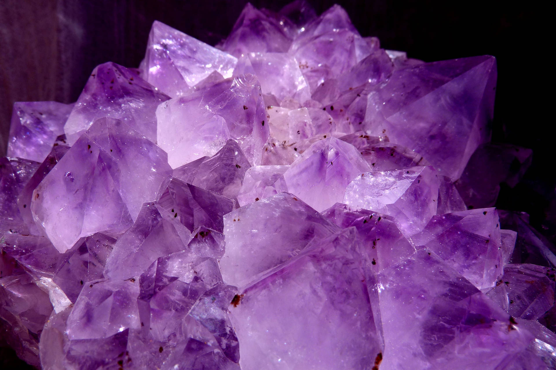 Speckled Amethyst Shards Background