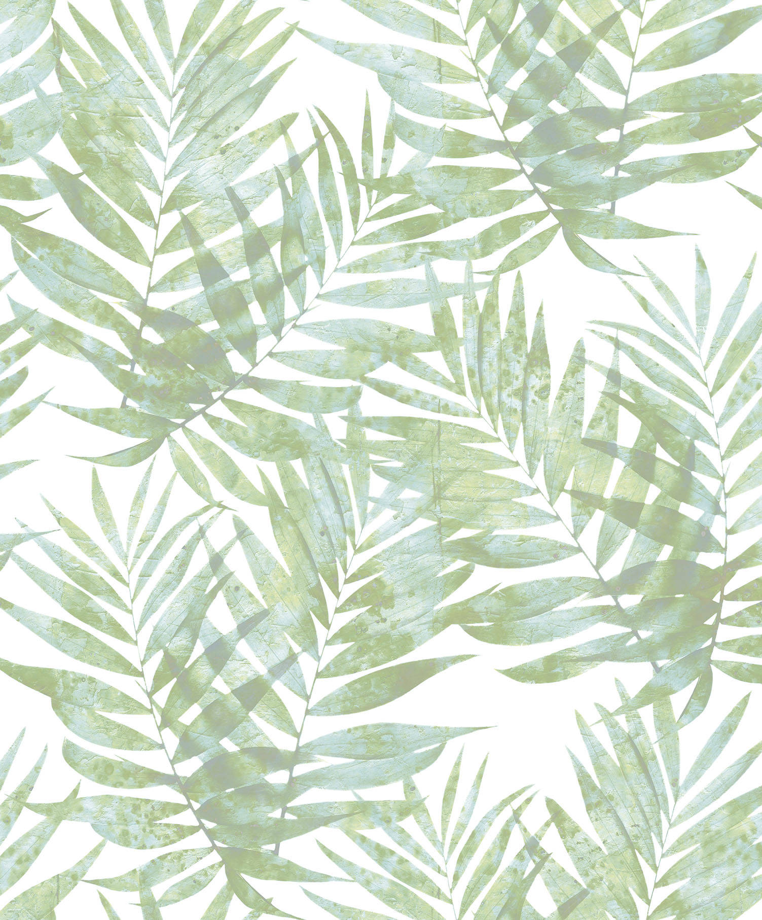 Speckled Palm And Fern Leaves Plants Background