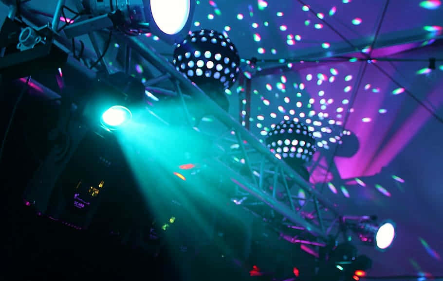 Spectacular Dj Lighting System Background
