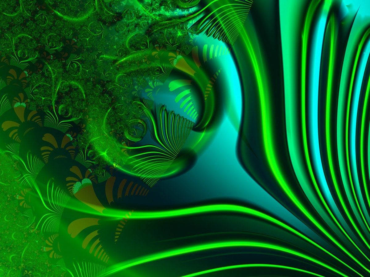 Spectacular Green Abstract Background