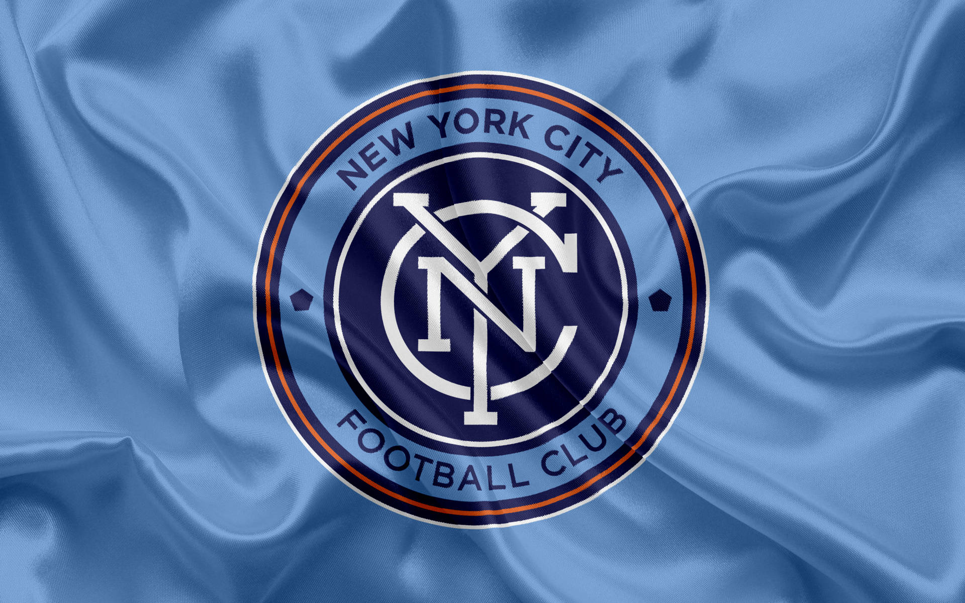 Spectacular Hd View Of New York City's Skyline With Fc Logo