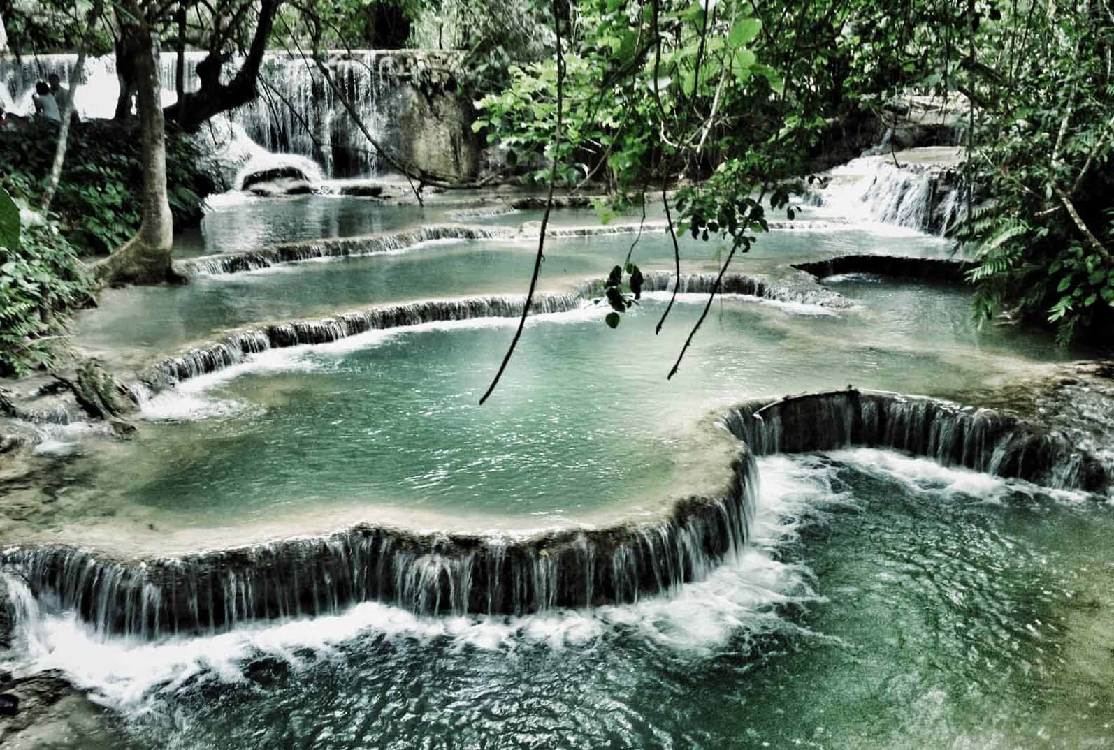 Spectacular Kuang Si Falls In Vientiane