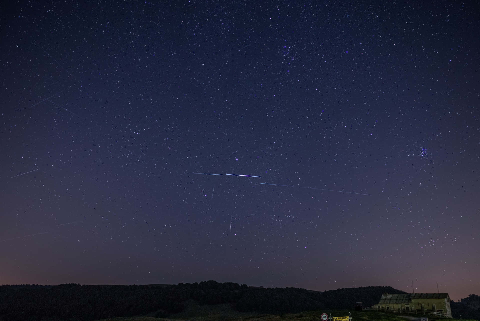 Spectacular Meteor Shower Across The Night Sky