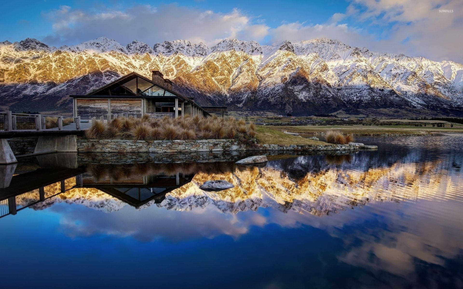 “spectacular Morning View Of The Mountains” Background