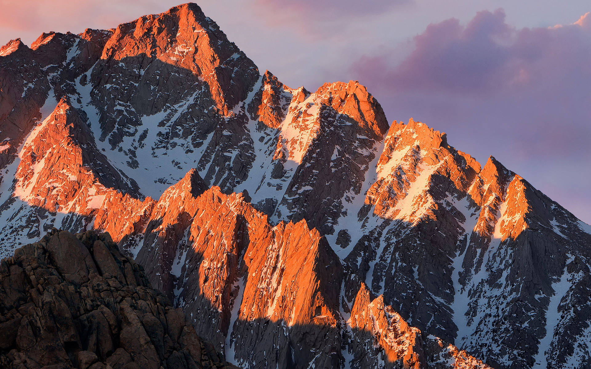 Spectacular Mountain Ridges Macos Background