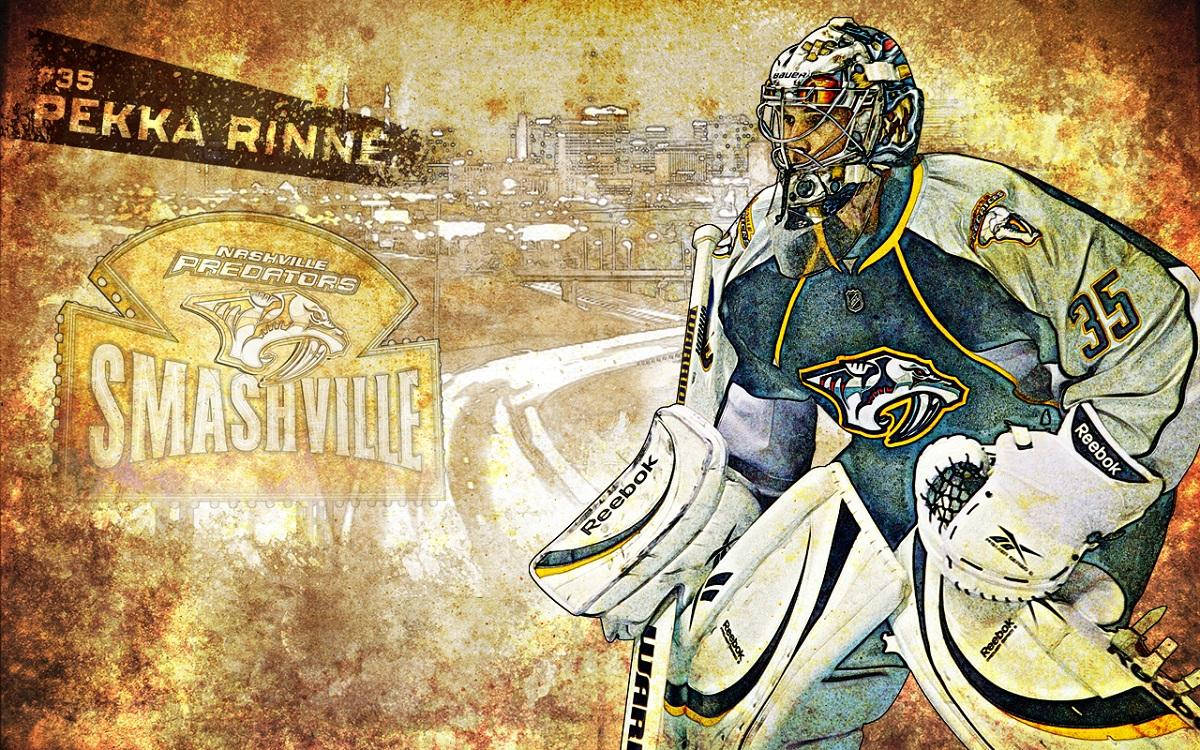 Spectacular Pekka Rinne Fan Art From The Nashville Predators Background