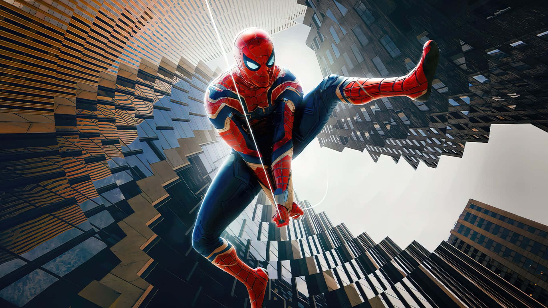 Spectacular Spider-man In Action Background