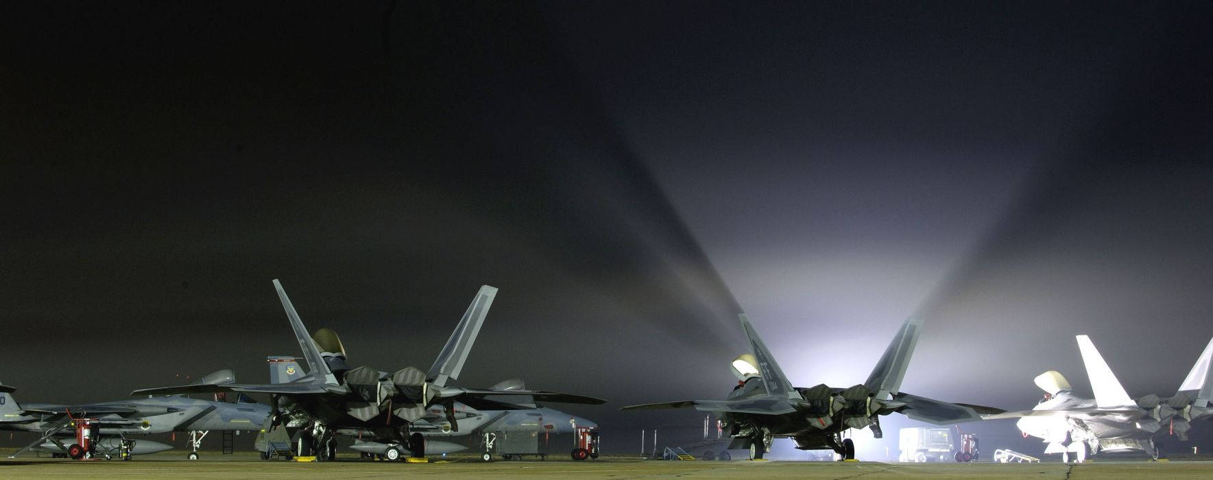 Spectacular Up Close View Of Military Jets Background