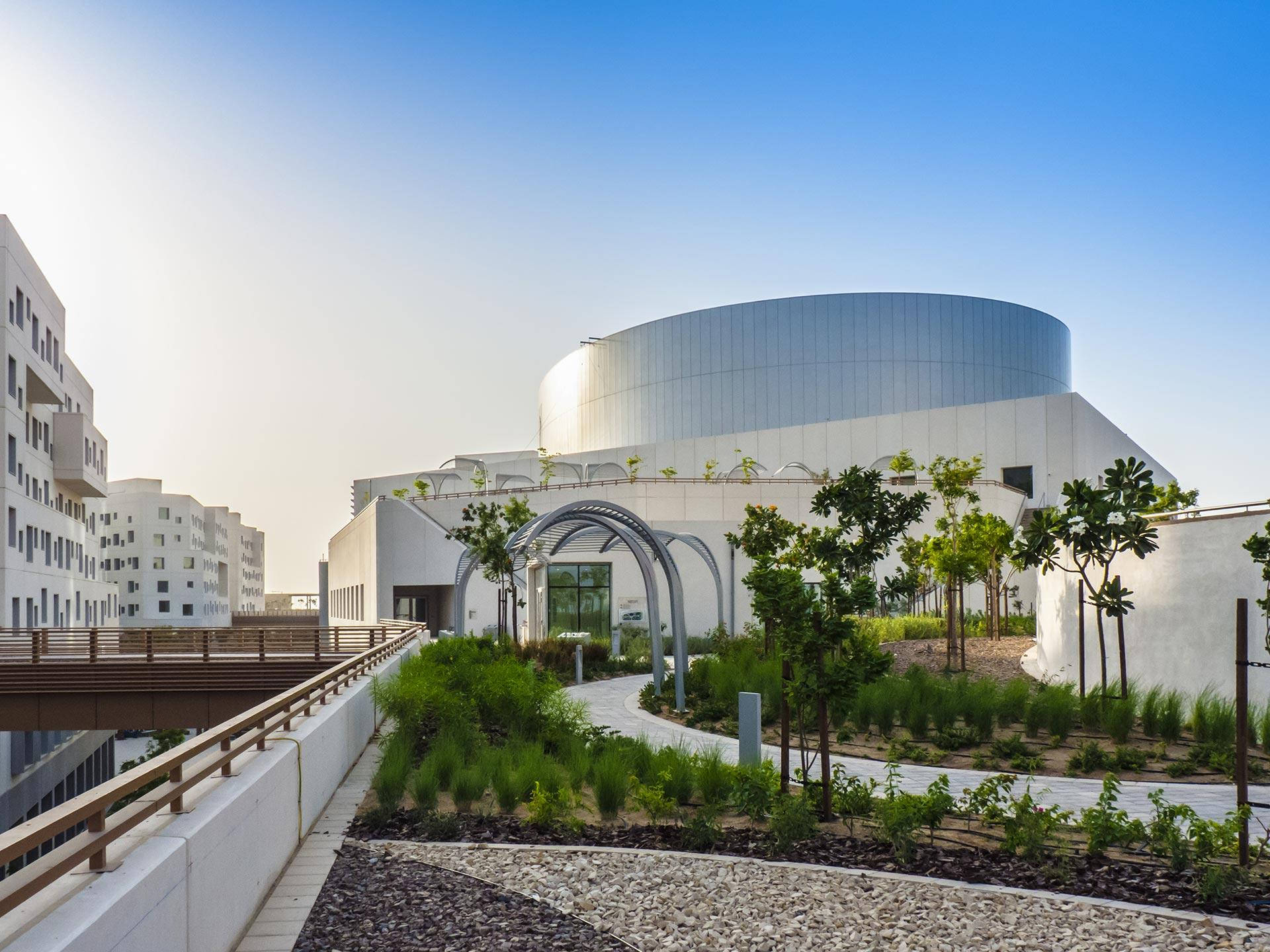 Spectacular View Of Nyu Abu Dhabi Campus Background